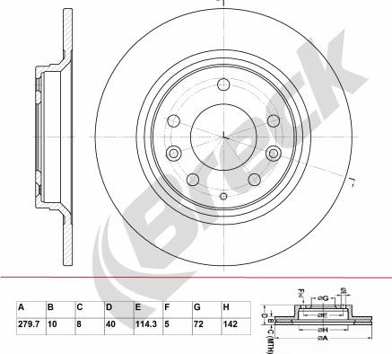 Breck BR 049 SA100 - Jarrulevy inparts.fi