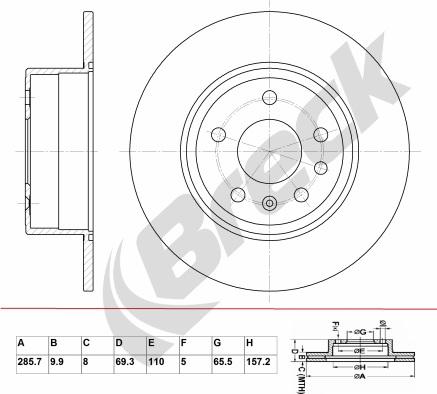 Breck BR 051 SA100 - Jarrulevy inparts.fi