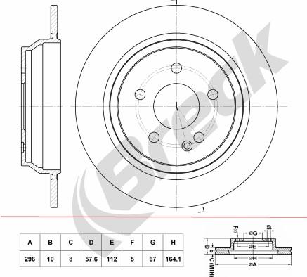 Breck BR 057 SA100 - Jarrulevy inparts.fi