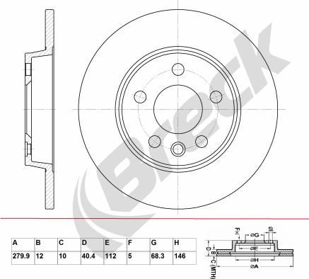 Breck BR 016 SA100 - Jarrulevy inparts.fi