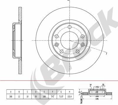 Breck BR 080 SA100 - Jarrulevy inparts.fi