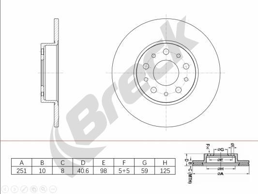 Breck BR 082 SA100 - Jarrulevy inparts.fi