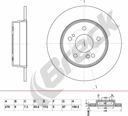 Breck BR 038 SA100 - Jarrulevy inparts.fi