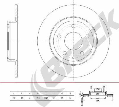 Breck BR 079 SA100 - Jarrulevy inparts.fi