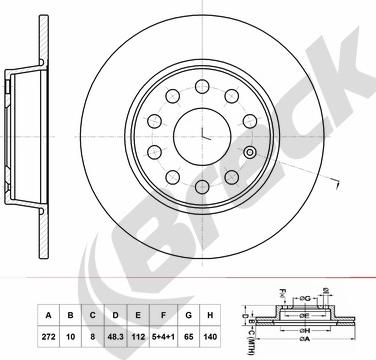 Breck BR 071 SA100 - Jarrulevy inparts.fi