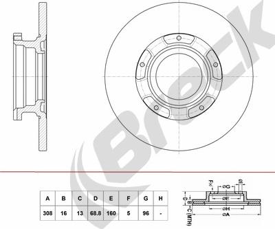 Breck BR 073 SA100 - Jarrulevy inparts.fi