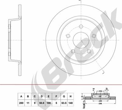 Breck BR 072 SA100 - Jarrulevy inparts.fi