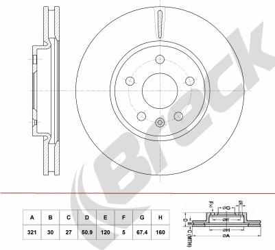 Breck BR 396 VA100 - Jarrulevy inparts.fi