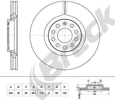 Breck BR 390 VA100 - Jarrulevy inparts.fi