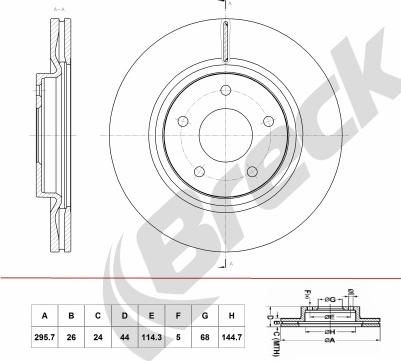 Breck BR 398 VA100 - Jarrulevy inparts.fi