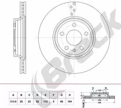 Breck BR 397 VA100 - Jarrulevy inparts.fi