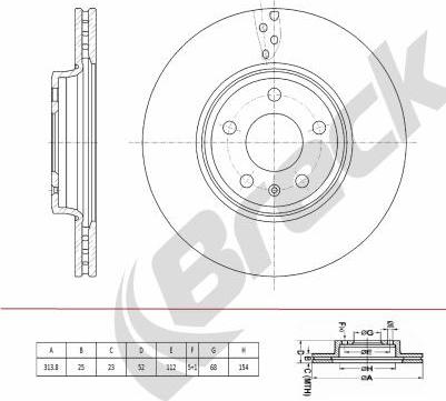 Breck BR 397 VH100 - Jarrulevy inparts.fi