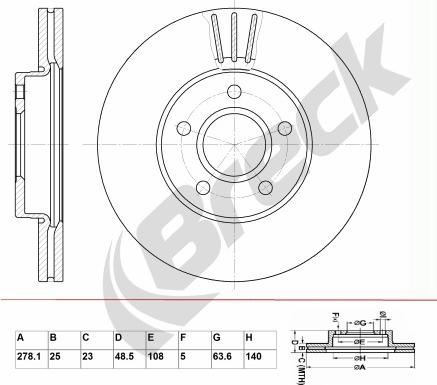 Breck BR 345 VA100 - Jarrulevy inparts.fi