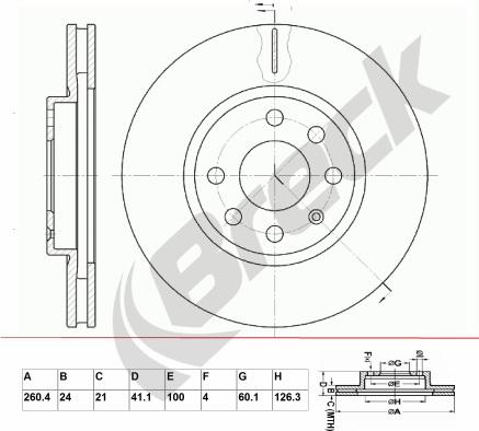 Breck BR 341 VA100 - Jarrulevy inparts.fi