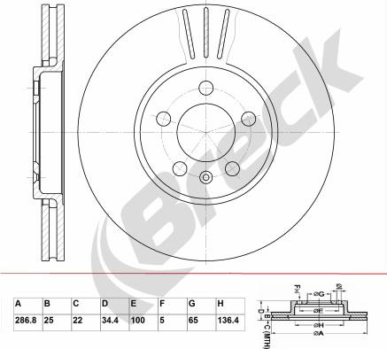 Breck BR 353 VA100 - Jarrulevy inparts.fi