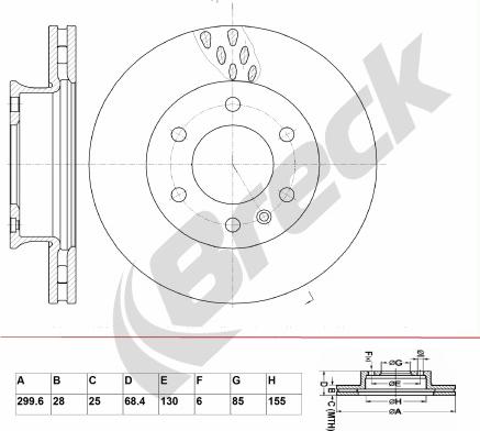 Breck BR 352 VA100 - Jarrulevy inparts.fi