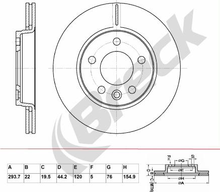 Breck BR 361 VA100 - Jarrulevy inparts.fi