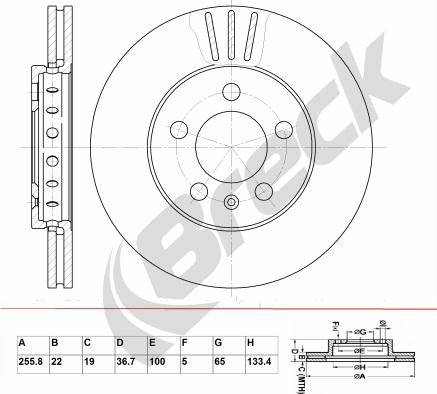 Breck BR 302 VA100 - Jarrulevy inparts.fi