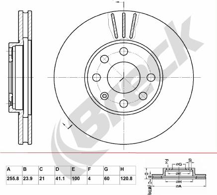 Breck BR 307 VA100 - Jarrulevy inparts.fi