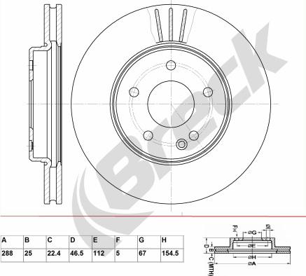 Breck BR 312 VA100 - Jarrulevy inparts.fi