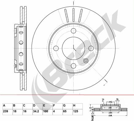 Breck BR 317 VA100 - Jarrulevy inparts.fi