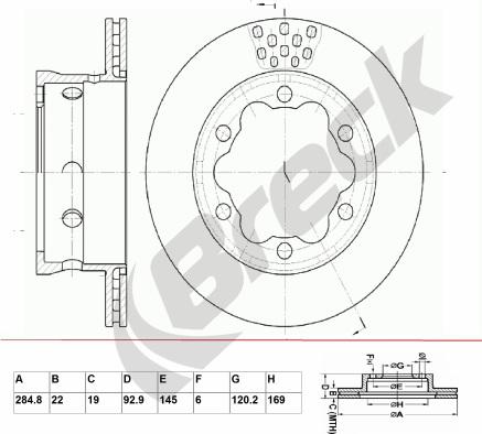 Breck BR 385 VA100 - Jarrulevy inparts.fi