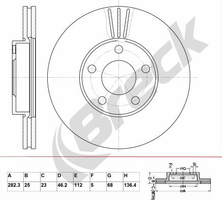 Breck BR 383 VA100 - Jarrulevy inparts.fi