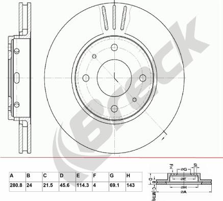 Breck BR 331 VA100 - Jarrulevy inparts.fi