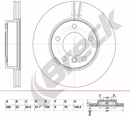 Breck BR 332 VA100 - Jarrulevy inparts.fi