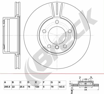 Breck BR 375 VA100 - Jarrulevy inparts.fi