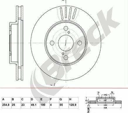 Breck BR 378 VA100 - Jarrulevy inparts.fi