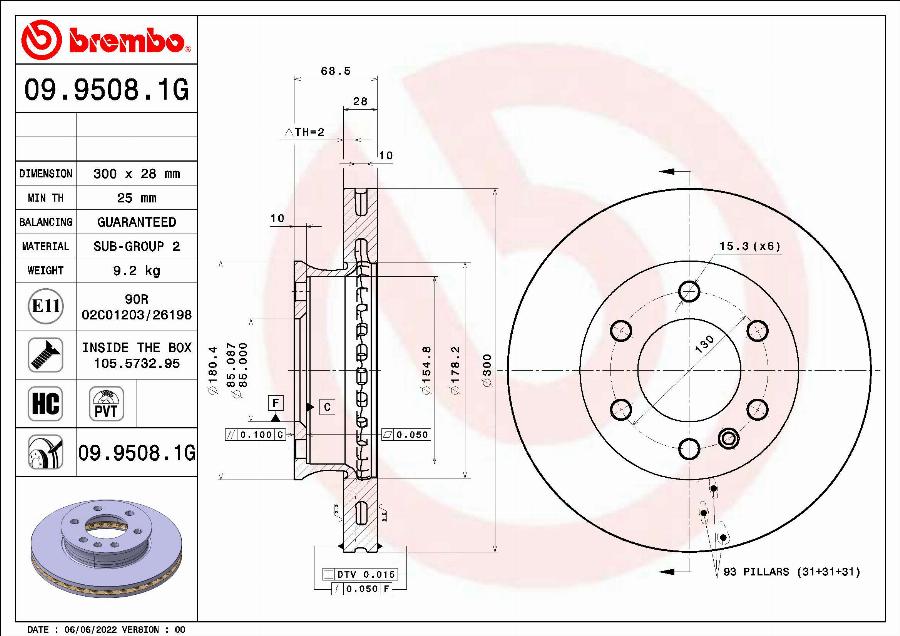 Brembo KT 10 026 - Jarrupalasarja, levyjarru inparts.fi