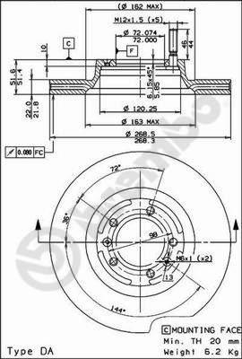 Brembo 09.4115.10 - Jarrulevy inparts.fi