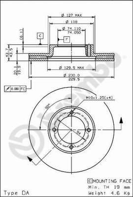 Brembo 09.6709.10 - Jarrulevy inparts.fi