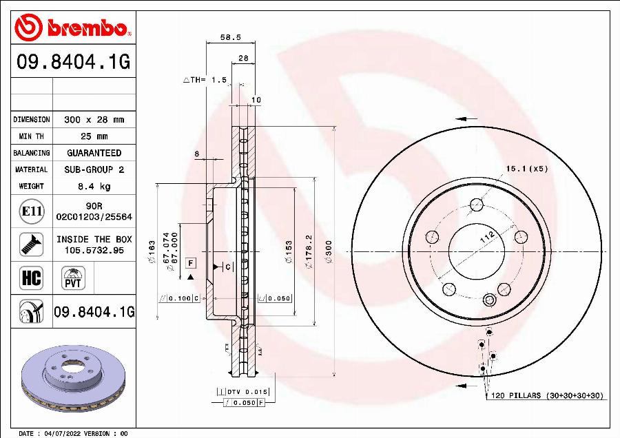 Brembo KT 10 029 - Jarrupalasarja, levyjarru inparts.fi