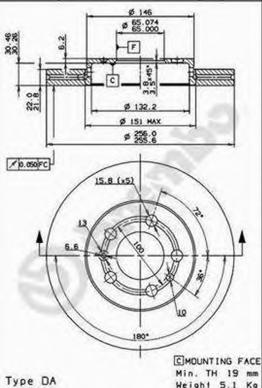 Brembo 09.7011.24 - Jarrulevy inparts.fi