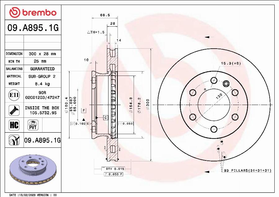 Brembo KT 10 053 - Jarrupalasarja, levyjarru inparts.fi