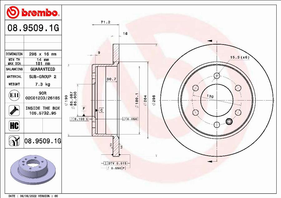 Brembo KT 10 027 - Jarrupalasarja, levyjarru inparts.fi