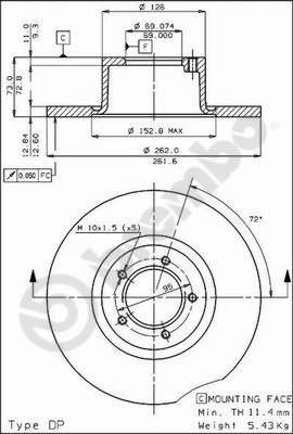 TRW DF1640 - Jarrulevy inparts.fi