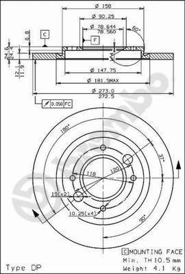 Brembo 08.2467.20 - Jarrulevy inparts.fi