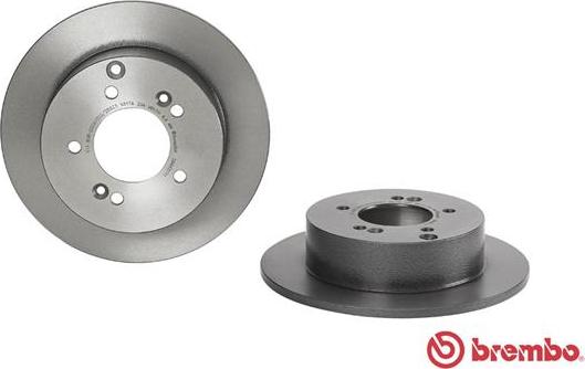 Brembo 08.A631.11 - Jarrulevy inparts.fi