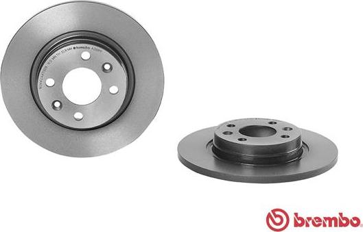 Brembo 08.A268.11 - Jarrulevy inparts.fi