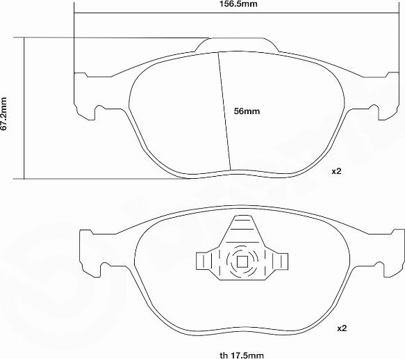 Brembo 07.B314.42 - Teho-jarrupalasarja inparts.fi