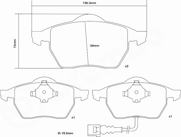 Brembo 07.B314.54 - Teho-jarrupalasarja inparts.fi