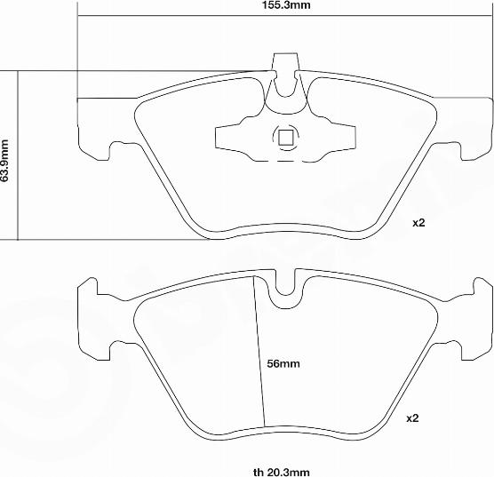 Brembo 07.B314.82 - Teho-jarrupalasarja inparts.fi