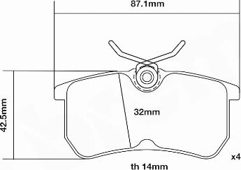 Brembo 07.B315.94 - Teho-jarrupalasarja inparts.fi