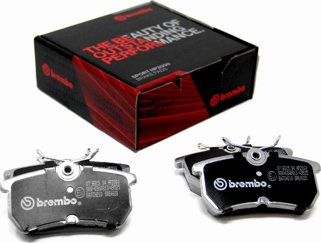 Brembo 07.B315.94 - Teho-jarrupalasarja inparts.fi