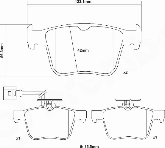 Brembo 07.B315.93 - Teho-jarrupalasarja inparts.fi