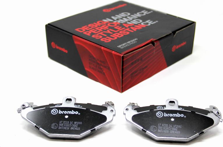 Brembo 07.B315.06 - Teho-jarrupalasarja inparts.fi