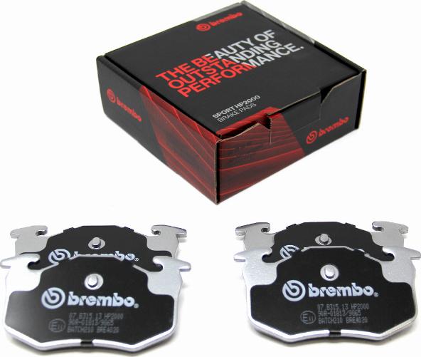 Brembo 07.B315.13 - Teho-jarrupalasarja inparts.fi